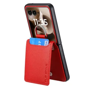 CARD Kryt s priehradkami pre karty Motorola Razr 60 / Razr 70 červený