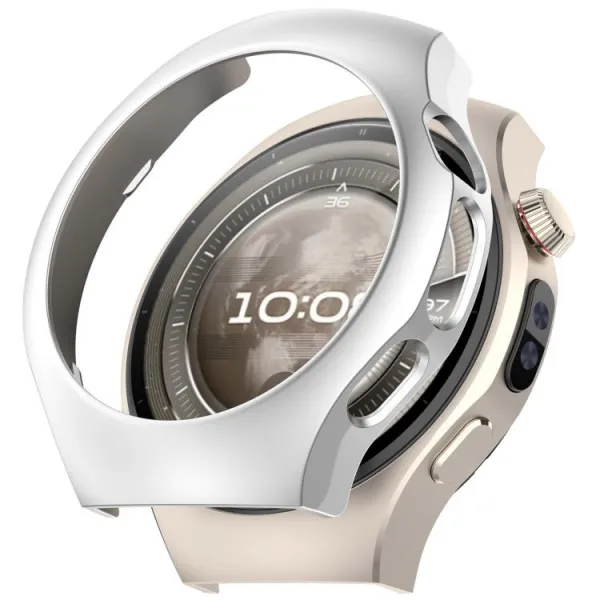PC HALF COVER Plastový kryt Huawei Watch 5 42mm strieborný