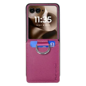 CARD Kryt s priehradkami pre karty Motorola Razr 60 / Razr 70 ružový