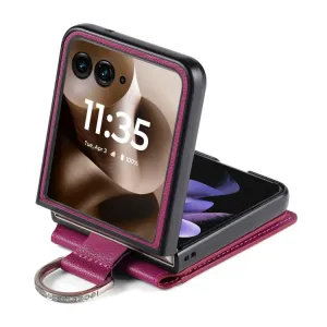 CARD Kryt s priehradkami pre karty Motorola Razr 60 / Razr 70 ružový