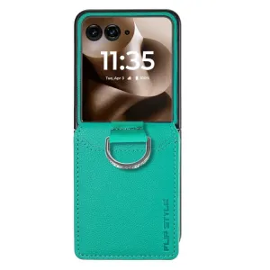 CARD Kryt s priehradkami pre karty Motorola Razr 60 / Razr 70 zelený