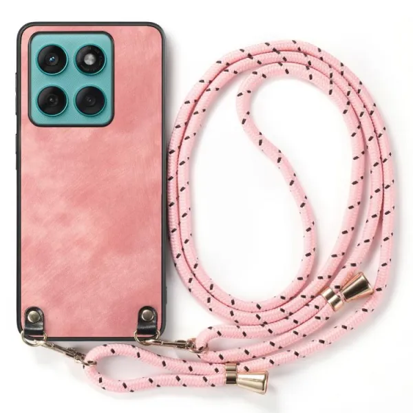 VINTAGE ROPE Kryt so šnúrkou Motorola Edge 60 / Edge 60 Fusion ružový