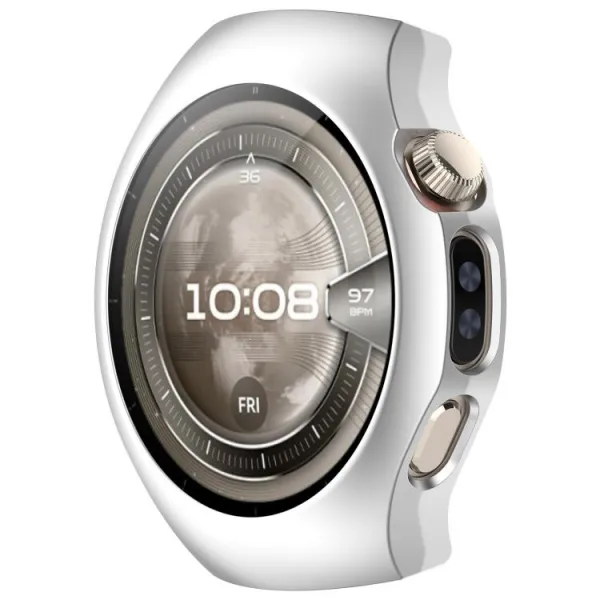 PC HALF COVER Plastový kryt Huawei Watch 5 46mm strieborný