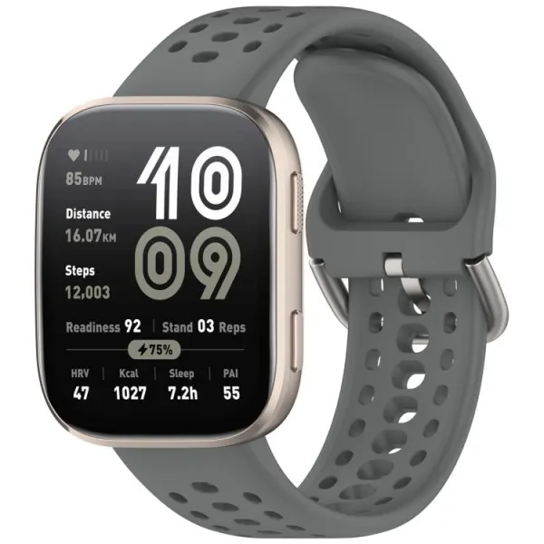 AIRY Silikónový remienok pre Amazfit Bip 6 šedý