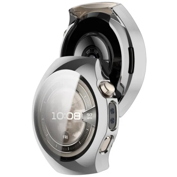 TPU FULL COVER Kryt pre Huawei Watch 5 46mm strieborný
