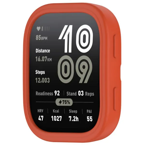 TPU HALF COVER Kryt pre Amazfit Bip 6 červený