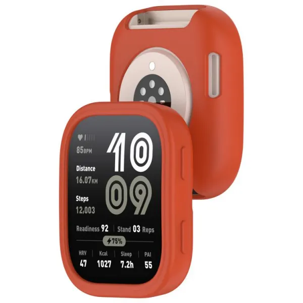 TPU HALF COVER Kryt pre Amazfit Bip 6 červený