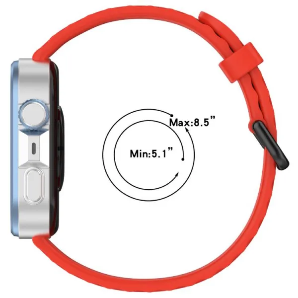 RIBBED Silikónový remienok pre Huawei Watch Fit 4 / Fit 4 Pro / Fit 5 / Fit 5 Pro biely