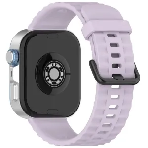 RIBBED Silikónový remienok pre Huawei Watch Fit 4 / Fit 4 Pro / Fit 5 / Fit 5 Pro svetlofialový