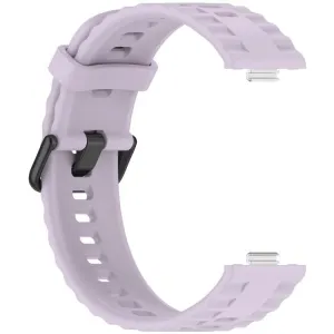 RIBBED Silikónový remienok pre Huawei Watch Fit 4 / Fit 4 Pro / Fit 5 / Fit 5 Pro svetlofialový