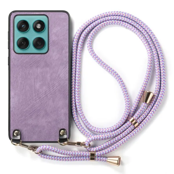 VINTAGE ROPE Kryt so šnúrkou Motorola Edge 60 / Edge 60 Fusion fialový