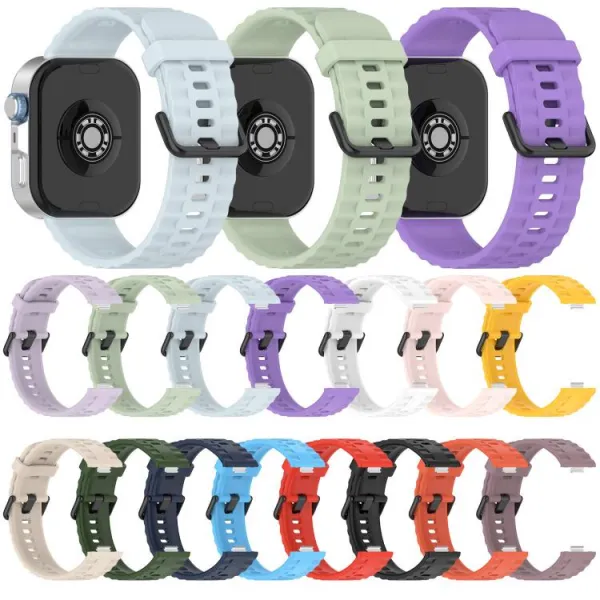 RIBBED Silikónový remienok pre Huawei Watch Fit 4 / Fit 4 Pro / Fit 5 / Fit 5 Pro biely