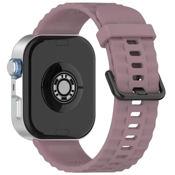 RIBBED Silikónový remienok pre Huawei Watch Fit 4 / Fit 4 Pro / Fit 5 / Fit 5 Pro PLUM