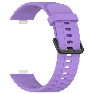 RIBBED Silikónový remienok pre Huawei Watch Fit 4 / Fit 4 Pro / Fit 5 / Fit 5 Pro fialový