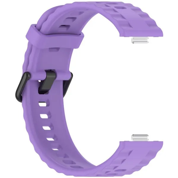 RIBBED Silikónový remienok pre Huawei Watch Fit 4 / Fit 4 Pro / Fit 5 / Fit 5 Pro fialový