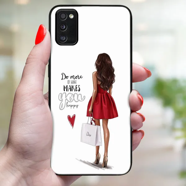 MY ART Ochranný obal pre Samsung Galaxy A41 RED DRESS (137)