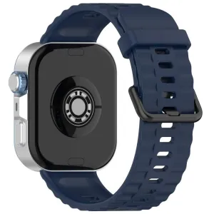 RIBBED Silikónový remienok pre Huawei Watch Fit 4 / Fit 4 Pro / Fit 5 / Fit 5 Pro tmavomodrý