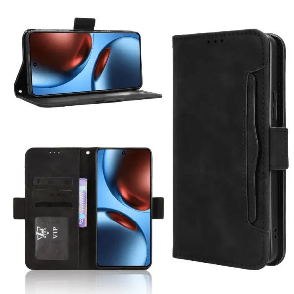 SLOT Peňaženkový obal pre Realme GT 7 5G / Realme GT 7T 5G čierny