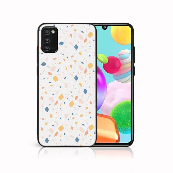 MY ART Ochranný obal pre Samsung Galaxy A41 ORANGE TERRAZZO (165)