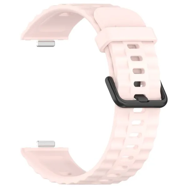 RIBBED Silikónový remienok pre Huawei Watch Fit 4 / Fit 4 Pro / Fit 5 / Fit 5 Pro ružový