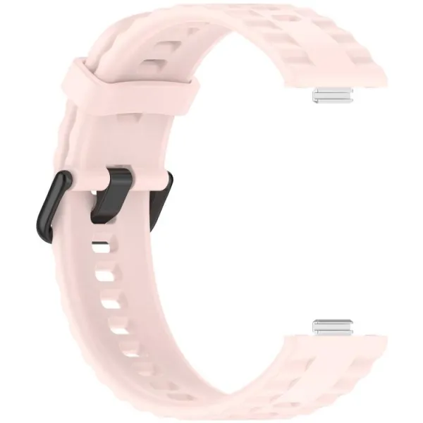 RIBBED Silikónový remienok pre Huawei Watch Fit 4 / Fit 4 Pro / Fit 5 / Fit 5 Pro ružový