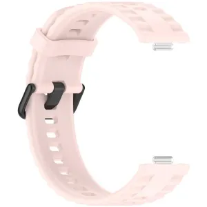 RIBBED Silikónový remienok pre Huawei Watch Fit 4 / Fit 4 Pro / Fit 5 / Fit 5 Pro ružový