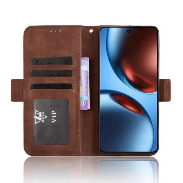 SLOT Peňaženkový obal pre Realme GT 7 5G / Realme GT 7T 5G hnedý