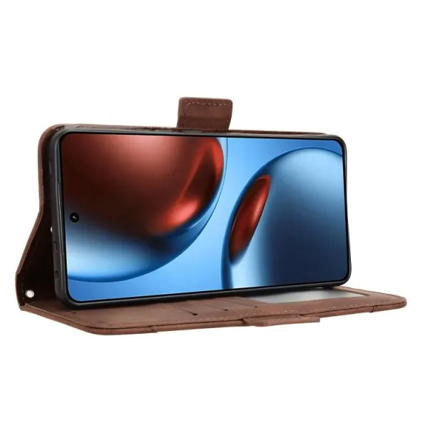 SLOT Peňaženkový obal pre Realme GT 7 5G / Realme GT 7T 5G hnedý