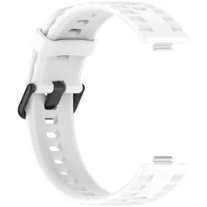 RIBBED Silikónový remienok pre Huawei Watch Fit 4 / Fit 4 Pro / Fit 5 / Fit 5 Pro biely
