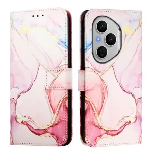 ART MARBLE Peňaženkový kryt pre Honor 400 Pro 5G ROSE GOLD