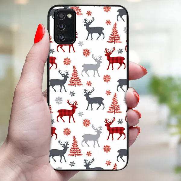 MY ART obal s vianočným dizajnom Samsung Galaxy A41 DEER (068)