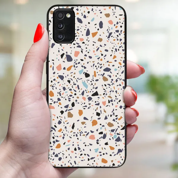 MY ART Ochranný obal pre Samsung Galaxy A41 BEIGE TERRAZZO (162)