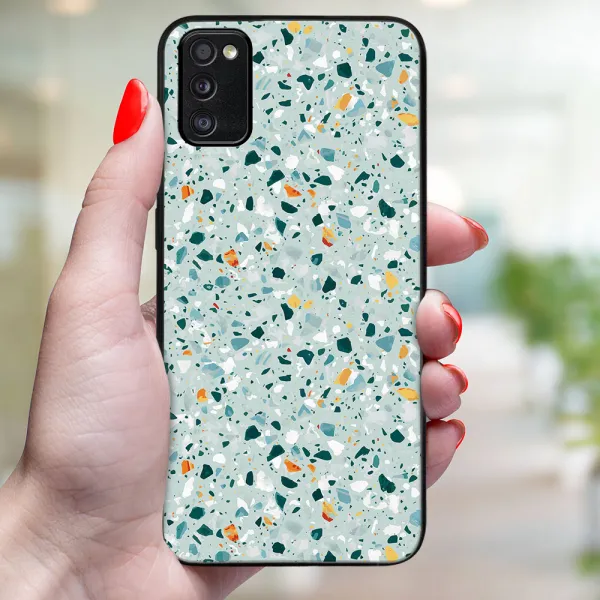 MY ART Ochranný obal pre Samsung Galaxy A41 BLUE TERRAZZO (164)