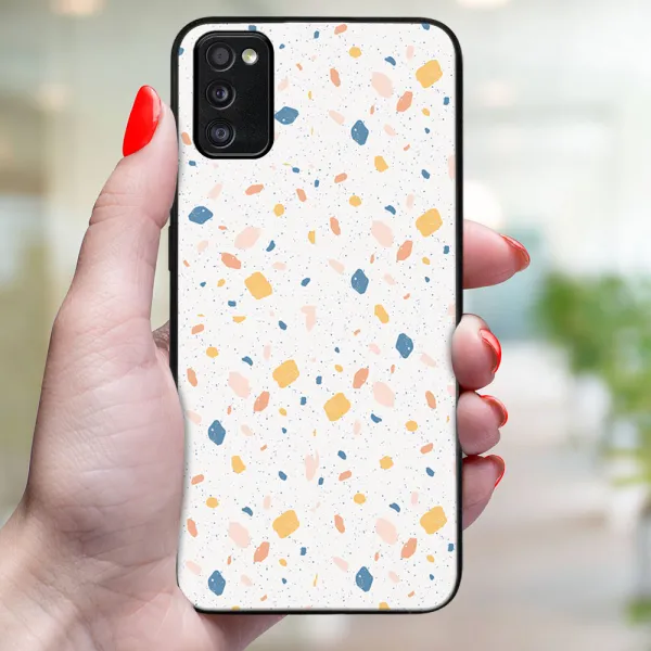 MY ART Ochranný obal pre Samsung Galaxy A41 ORANGE TERRAZZO (165)