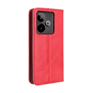 BUSINESS Peňaženkový kryt pre Realme GT 7 5G / Realme GT 7T 5G červený