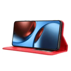 BUSINESS Peňaženkový kryt pre Realme GT 7 5G / Realme GT 7T 5G červený