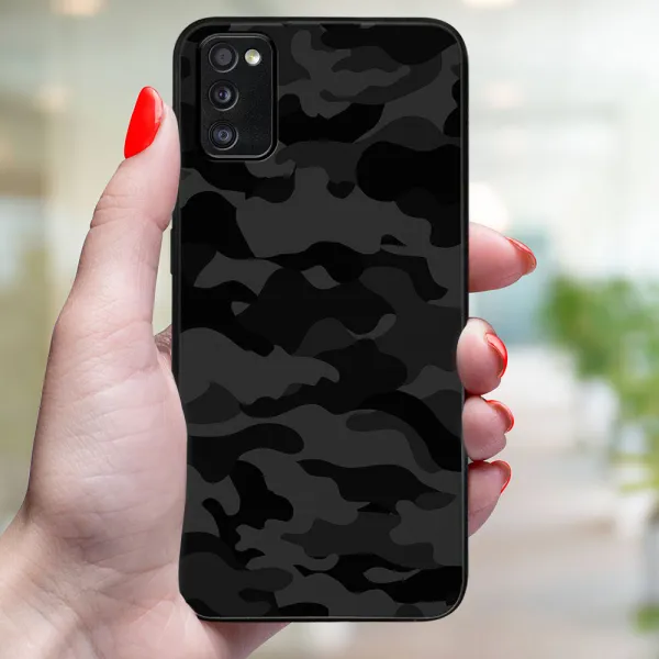 MY ART Ochranný obal pre Samsung Galaxy A41 BLACK CAMO (234)