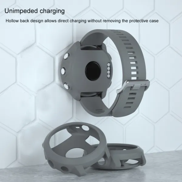 TPU HALF COVER Kryt pre Garmin Forerunner 645 šedý