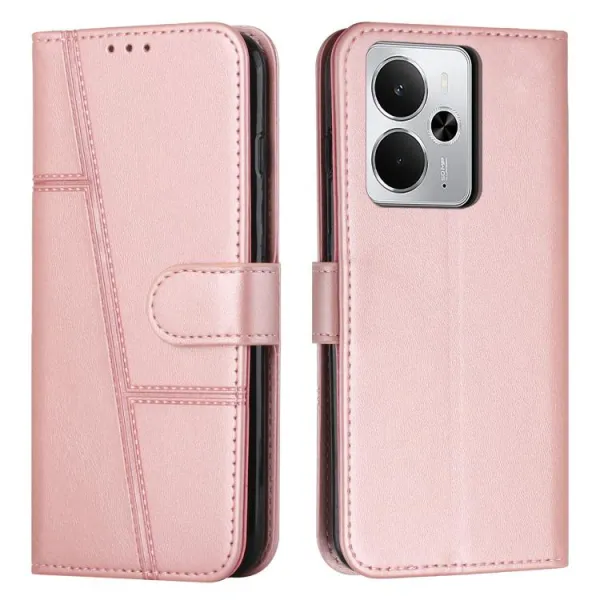 STITCHED Peňaženkový kryt pre Realme 14 5G / Realme 14T 5G ružový