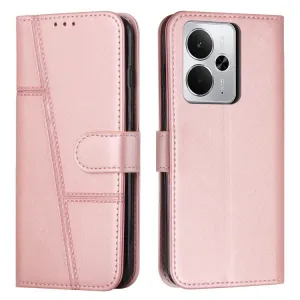 STITCHED Peňaženkový kryt pre Realme 14 5G / Realme 14T 5G ružový
