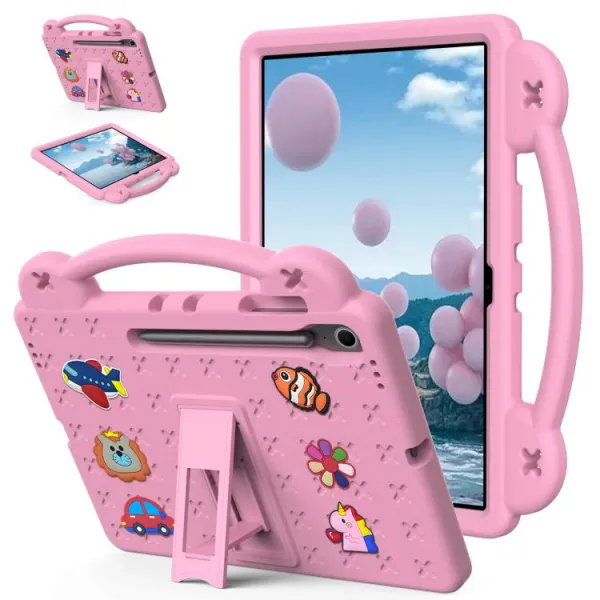 FANY Detský kryt na tablet pre Samsung Galaxy Tab S10 FE+ ružový