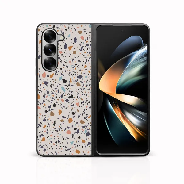 MY ART Ochranný kryt pre Samsung Galaxy Z Fold6 5G BEIGE TERRAZZO (162)