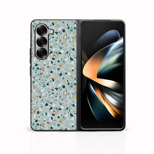 MY ART Ochranný kryt pre Samsung Galaxy Z Fold6 5G BLUE TERRAZZO (164)