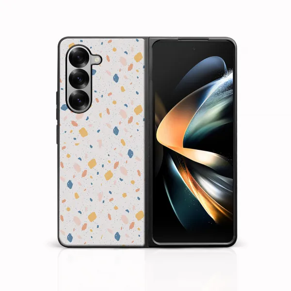 MY ART Ochranný kryt pre Samsung Galaxy Z Fold6 5G ORANGE TERRAZZO (165)