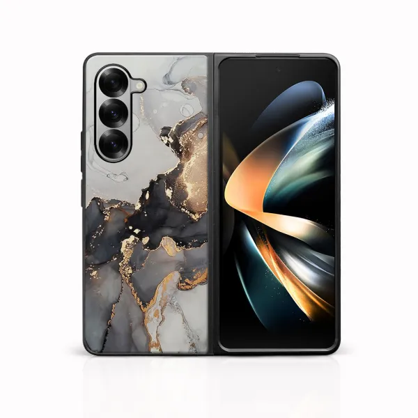 MY ART Ochranný kryt pre Samsung Galaxy Z Fold6 5G GREY MARBLE (140)