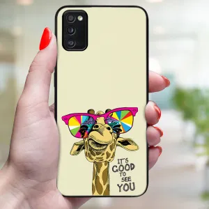 MY ART Ochranný obal pre Samsung Galaxy A41 GIRAFFE (180)
