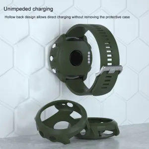 TPU HALF COVER Kryt pre Garmin Forerunner 645 tmavozelený