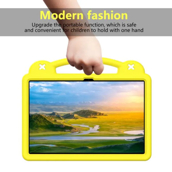 FANY Detský kryt na tablet pre Samsung Galaxy Tab S10 FE+ žltý