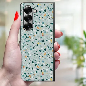 MY ART Ochranný kryt pre Samsung Galaxy Z Fold6 5G BLUE TERRAZZO (164)