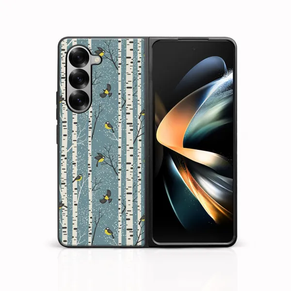 MY ART Kryt s vianočným dizajnom Samsung Galaxy Z Fold6 5G BIRCH (072)